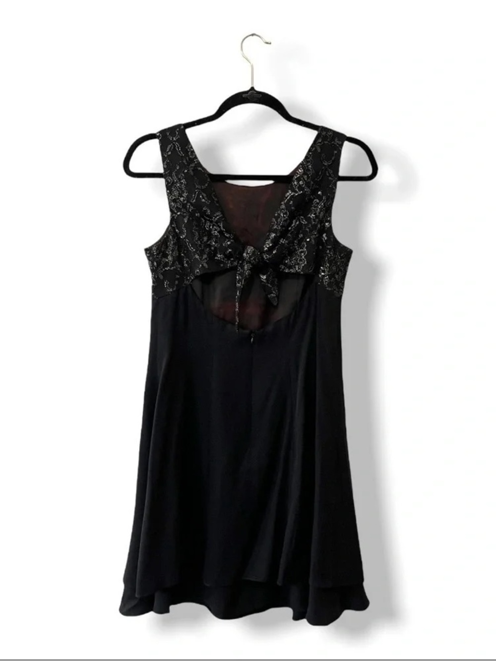 Black Lace Accent Nightdress - Women's Intimates